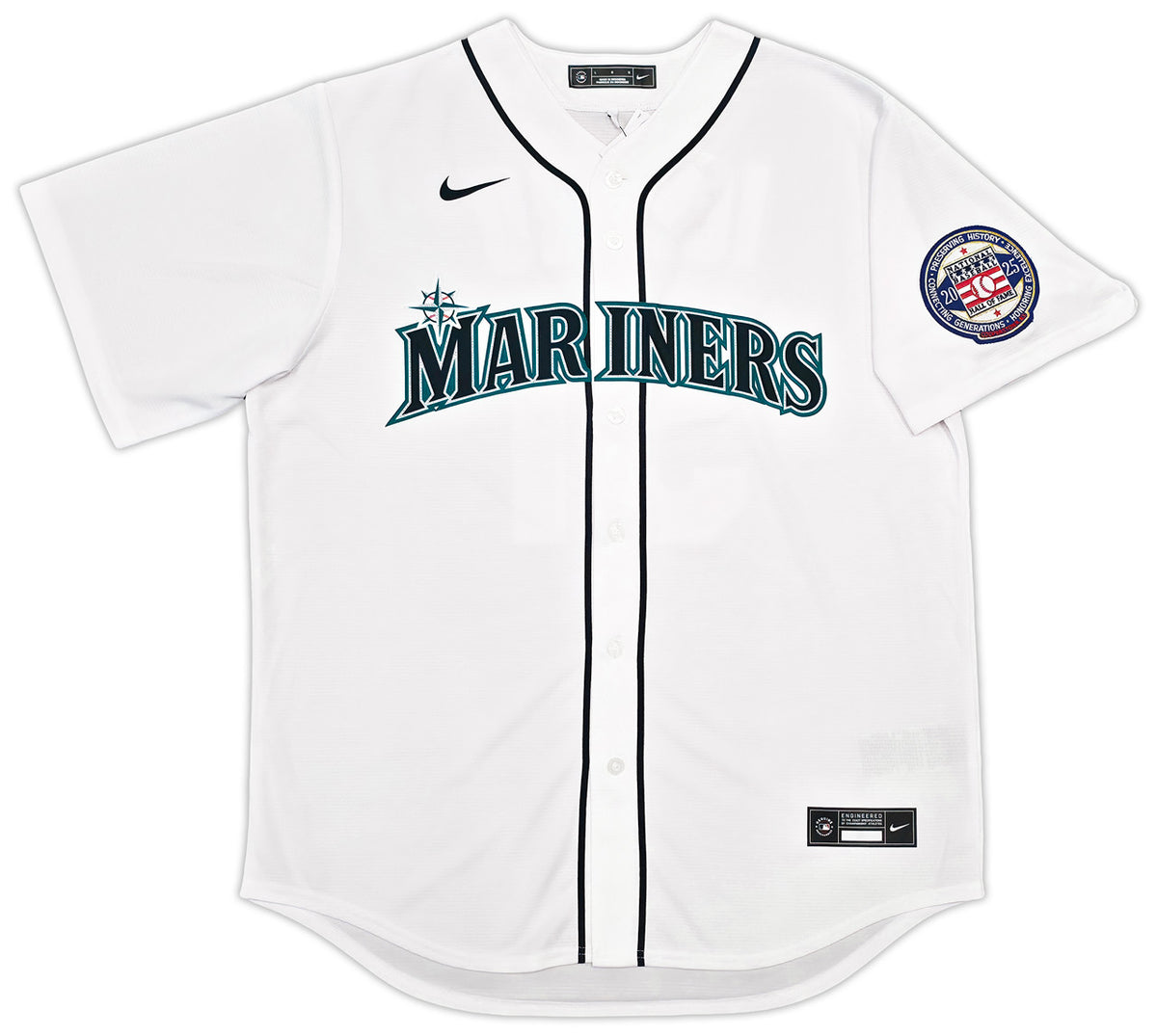Seattle Mariners Ichiro Suzuki Autographed White Nike Jersey Size L "HOF 25" IS Holo & Beckett BAS Witness Stock #254345
