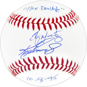 Ken Griffey Jr. & Edgar Martinez Autographed Official MLB Baseball Seattle Mariners LE #/95 "The Double" Beckett BAS Witness Stock #255987
