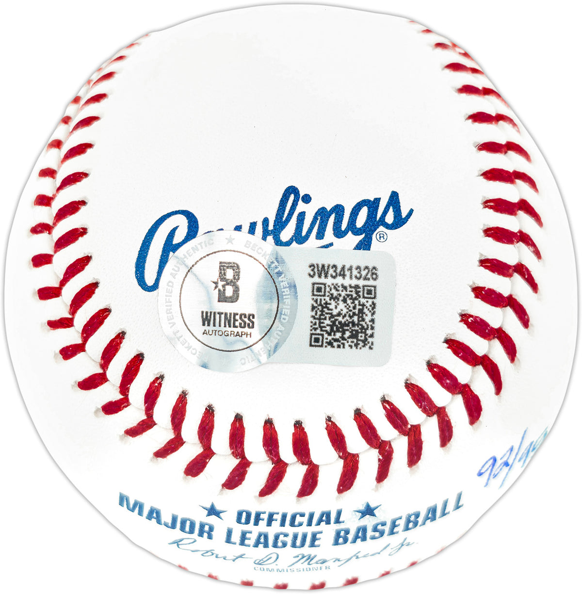 Ken Griffey Jr. & Edgar Martinez Autographed Official MLB Baseball Seattle Mariners LE #/95 "The Double" Beckett BAS Witness Stock #255987