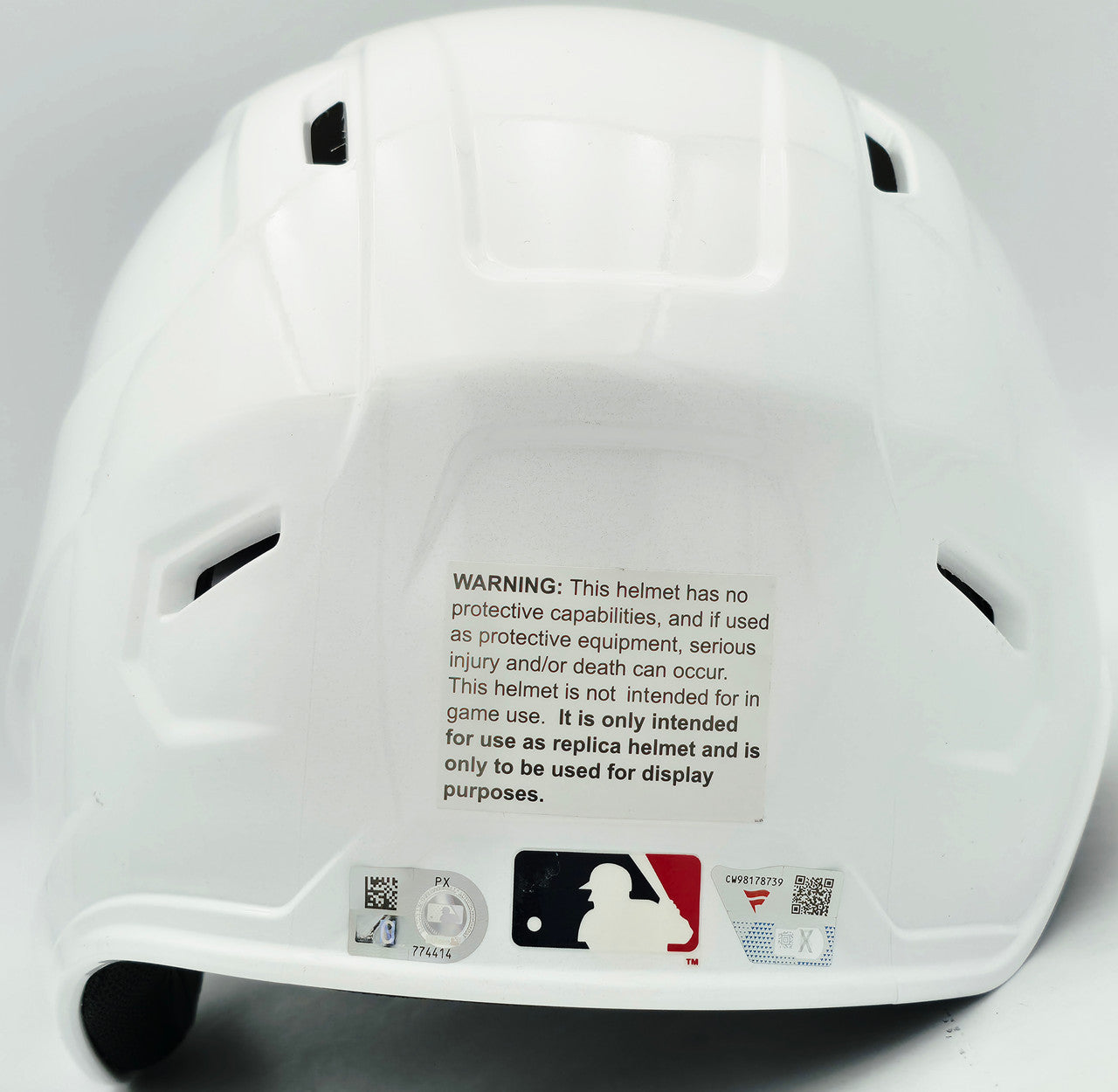 Aaron Judge Autographed New York Yankees White Mach Pro Replica Batting Helmet Fanatics & MLB Holo Stock #255484