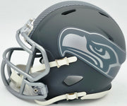 Nick Emmanwori Autographed Seattle Seahawks Slate Silver Speed Mini Helmet Beckett BAS Witness Stock #256027