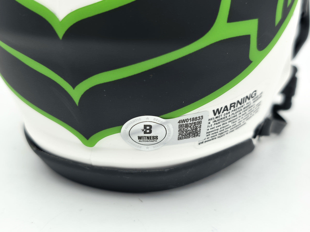 Nick Emmanwori Autographed Seattle Seahawks Lunar Eclipse White Speed Mini Helmet Beckett BAS Witness Stock #256029