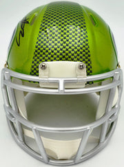Nick Emmanwori Autographed Seattle Seahawks Flash Green Speed Mini Helmet Beckett BAS Witness Stock #256030