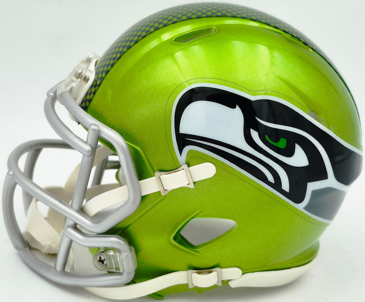Nick Emmanwori Autographed Seattle Seahawks Flash Green Speed Mini Helmet Beckett BAS Witness Stock #256030