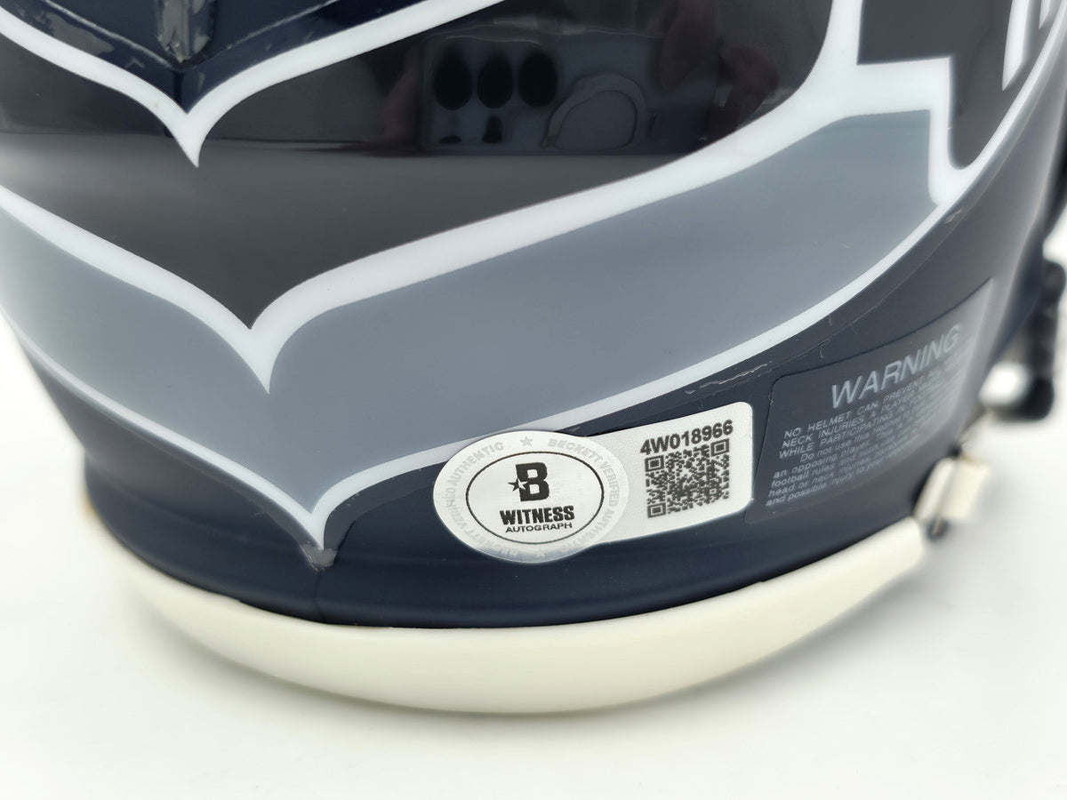 Nick Emmanwori Autographed Seattle Seahawks Blue Speed Mini Helmet Beckett BAS Witness Stock #256031