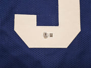 Seattle Seahawks Nick Emmanwori Autographed Throwback Blue Jersey Beckett BAS Witness Stock #256038