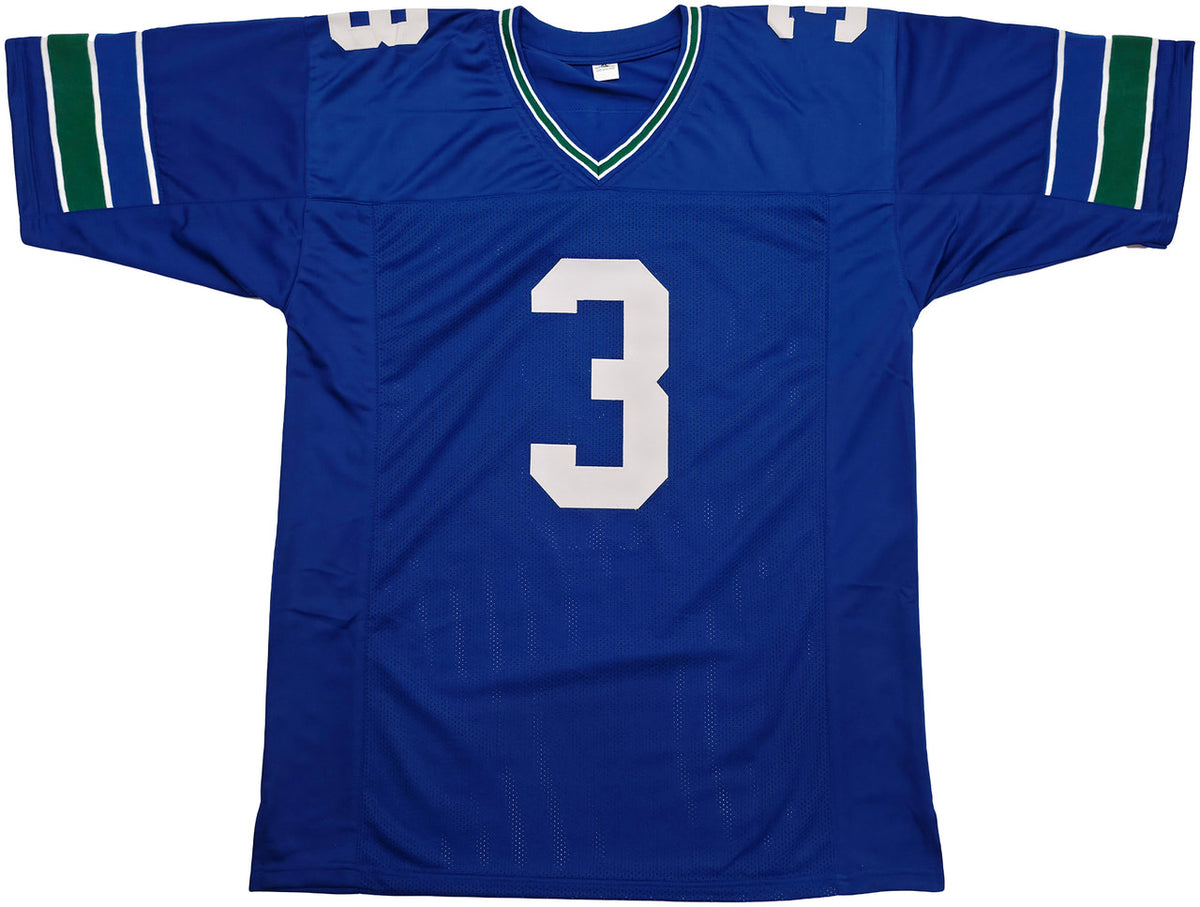 Seattle Seahawks Nick Emmanwori Autographed Throwback Blue Jersey Beckett BAS Witness Stock #256038