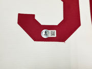 Cincinnati Reds Ken Griffey Jr. Autographed White Nike Jersey Size XL Beckett BAS Witness Stock #255486