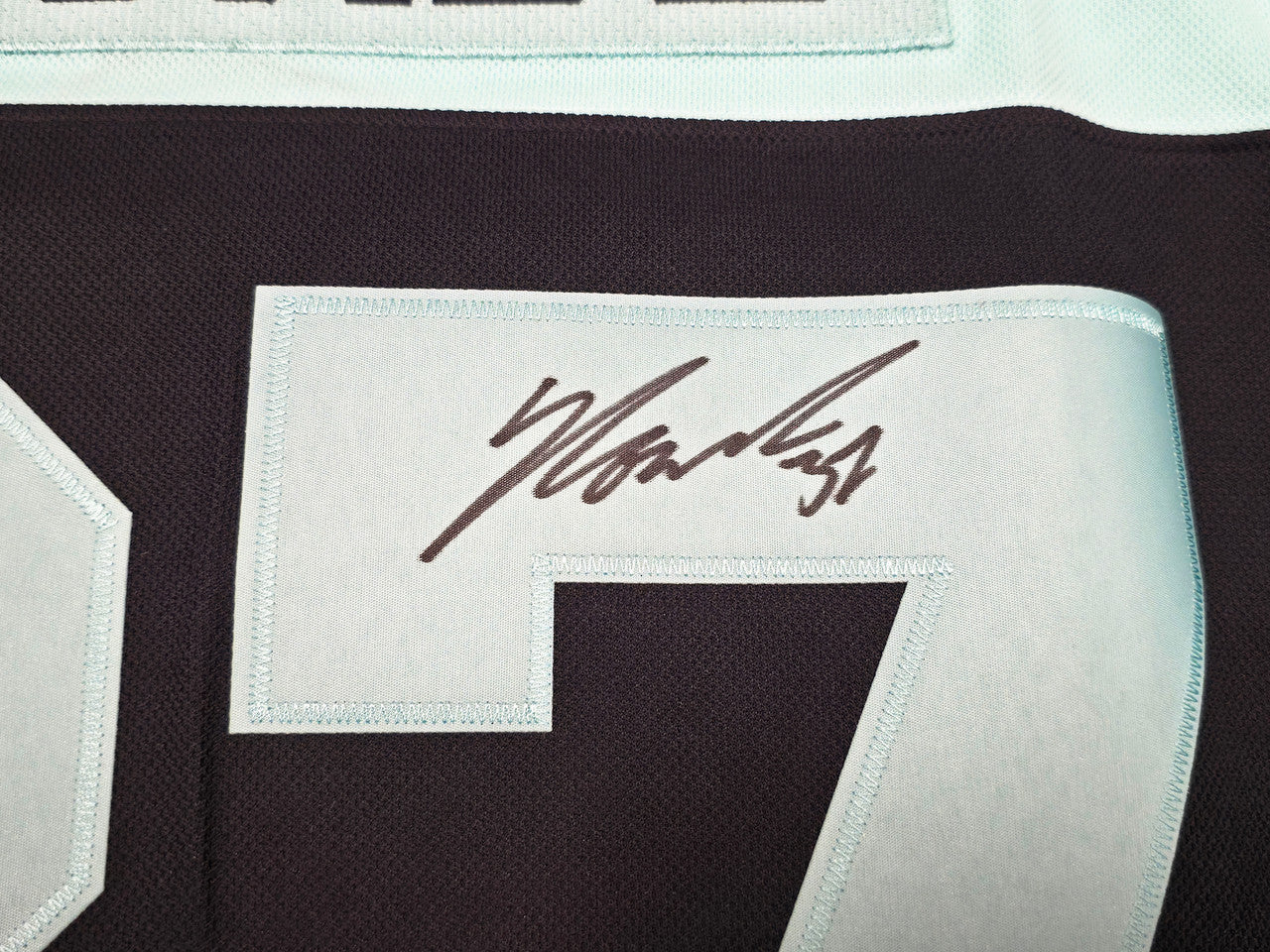 Seattle Kraken Yanni Gourde Autographed Blue & Green Adidas Authentic Primegreen Reverse Retro Jersey Size 54 Fanatics Holo Stock #254448