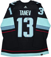 Seattle Kraken Brandon Tanev Autographed Blue Adidas Authentic Primegreen Jersey Size 54 Fanatics Holo Stock #254458