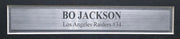 Oakland Raiders Bo Jackson Autographed Framed Black Jersey Beckett BAS Witness Stock #254172