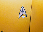 Star Trek William Shatner Autographed Framed Gold Uniform Jersey JSA Stock #256417