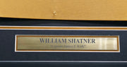 Star Trek William Shatner Autographed Framed Gold Uniform Jersey JSA Stock #256417