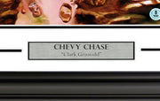 Chevy Chase Autographed Framed 11x17 Vacation Movie Poster Beckett BAS Witness Stock #256659