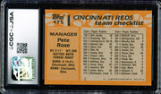 Pete Rose Autographed 1988 Topps Card #475 Cincinnati Reds CGC x JSA Stock #254382