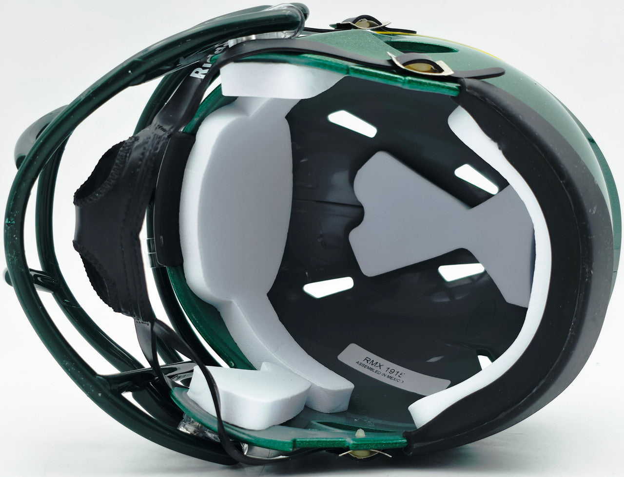 Tez Johnson Autographed Oregon Ducks Green Speed Mini Helmet JSA Witness Stock #256798