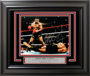 Mike Tyson Autographed Framed 11x14 Photo Standing Over Beckett BAS QR Stock #256664