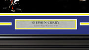 Stephen Curry Autographed Framed 16x20 Photo Golden State Warriors vs. LeBron James JSA Stock #256678