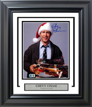 Chevy Chase Autographed Framed 8x10 Photo Christmas Vacation Beckett BAS QR Stock #256682