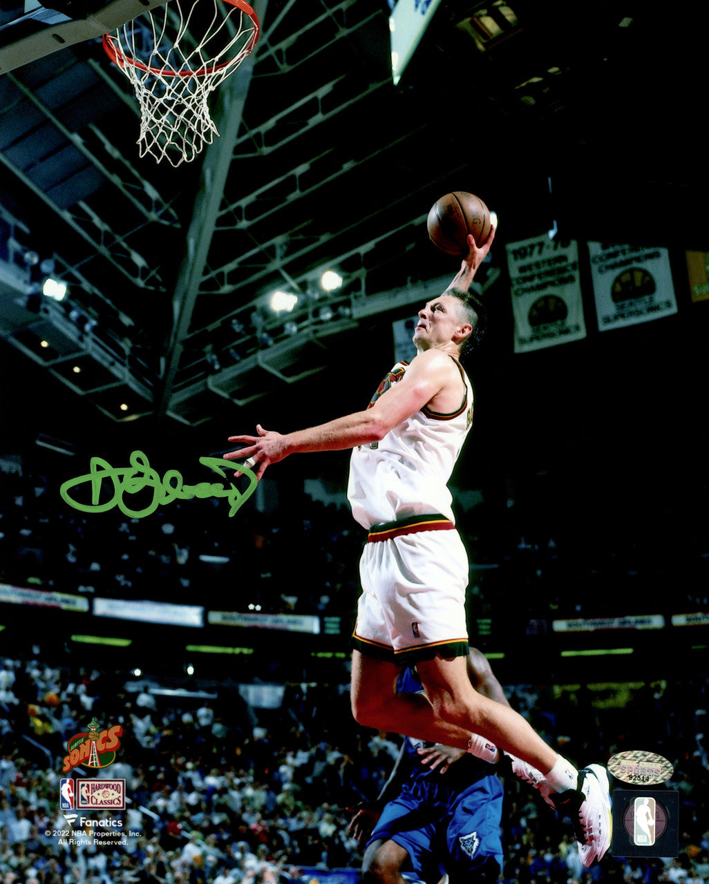 Detlef Schrempf Autographed Framed 8x10 Photo Seattle Supersonics MCS Holo Stock #256684