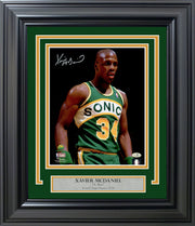 Xavier McDaniel Autographed Framed 8x10 Photo Seattle Supersonics MCS Holo Stock #256689