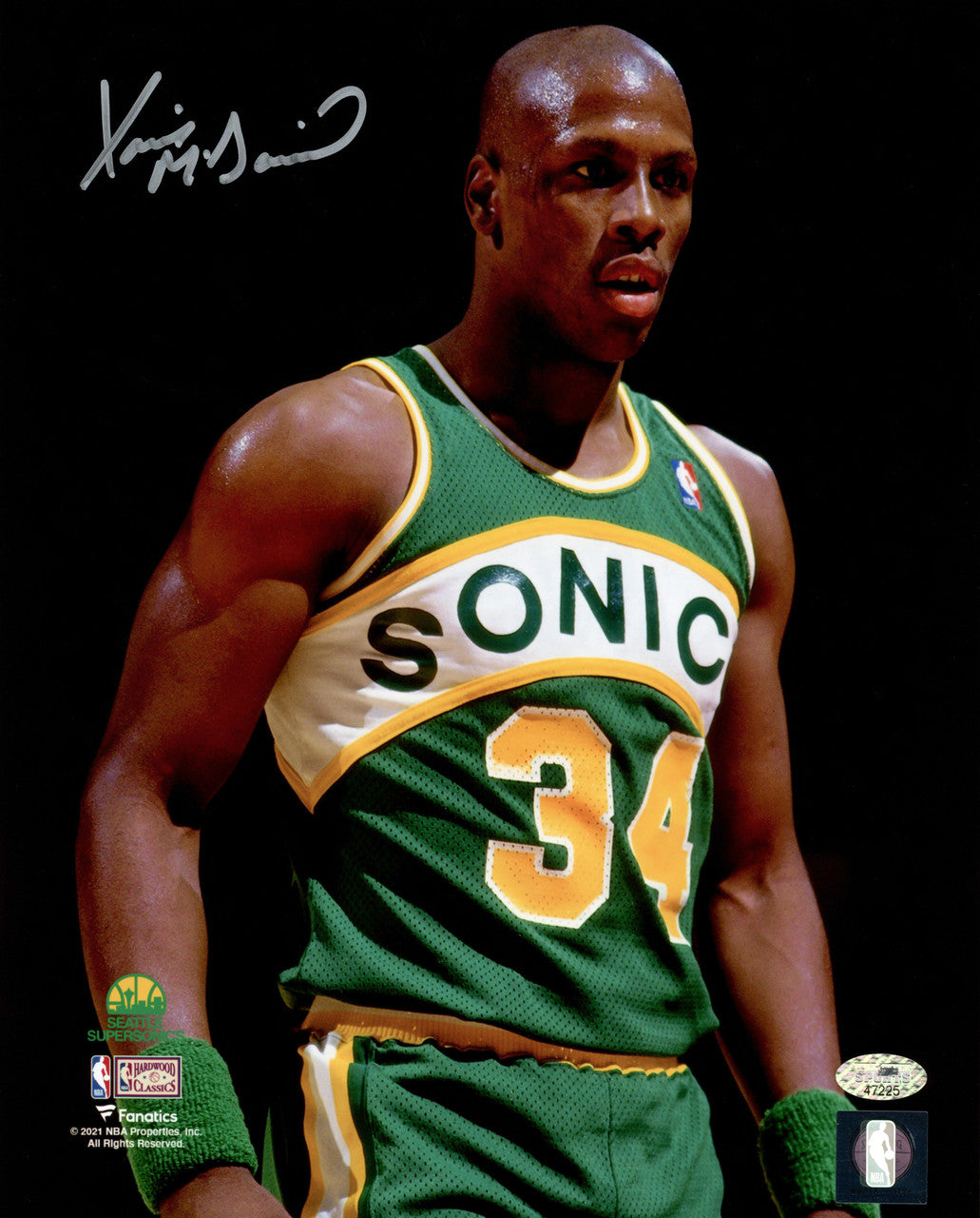 Xavier McDaniel Autographed Framed 8x10 Photo Seattle Supersonics MCS Holo Stock #256689