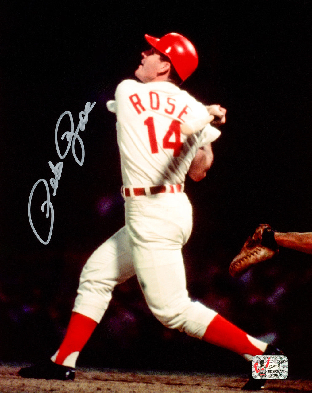 Pete Rose Autographed Framed 8x10 Photo Cincinnati Reds PR Holo Stock #256691