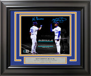 Ken Griffey Jr. & Sr. Autographed Framed 8x10 Photo Seattle Mariners Beckett BAS Witness Stock #256693