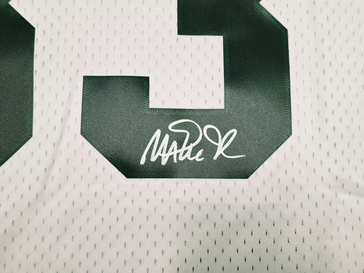 Michigan State Spartans Magic Johnson Autographed White Authentic Mitchell & Ness 1978-79 College Vault Jersey Size XL Beckett BAS Witness Stock #256714