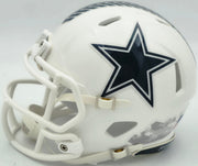 Micah Parson Autographed Dallas Cowboys White Salute To Service Speed Mini Helmet Fanatics Holo Stock #256992