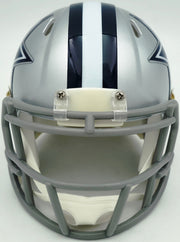 Micah Parson Autographed Dallas Cowboys Silver Speed Mini Helmet Fanatics Holo Stock #256993