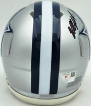Micah Parson Autographed Dallas Cowboys Silver Speed Mini Helmet Fanatics Holo Stock #256993