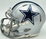 Micah Parson Autographed Dallas Cowboys Silver Speed Mini Helmet Fanatics Holo Stock #256993