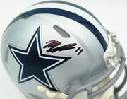 Micah Parson Autographed Dallas Cowboys Silver Speed Mini Helmet Fanatics Holo Stock #256994
