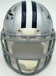 Micah Parson Autographed Dallas Cowboys Silver Speed Mini Helmet Fanatics Holo Stock #256994
