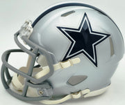 Micah Parson Autographed Dallas Cowboys Silver Speed Mini Helmet Fanatics Holo Stock #256994
