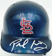 Paul Goldschmidt Autographed St. Louis Cardinals Chrome Blue Mini Helmet Fanatics & MLB Holo Stock #257008