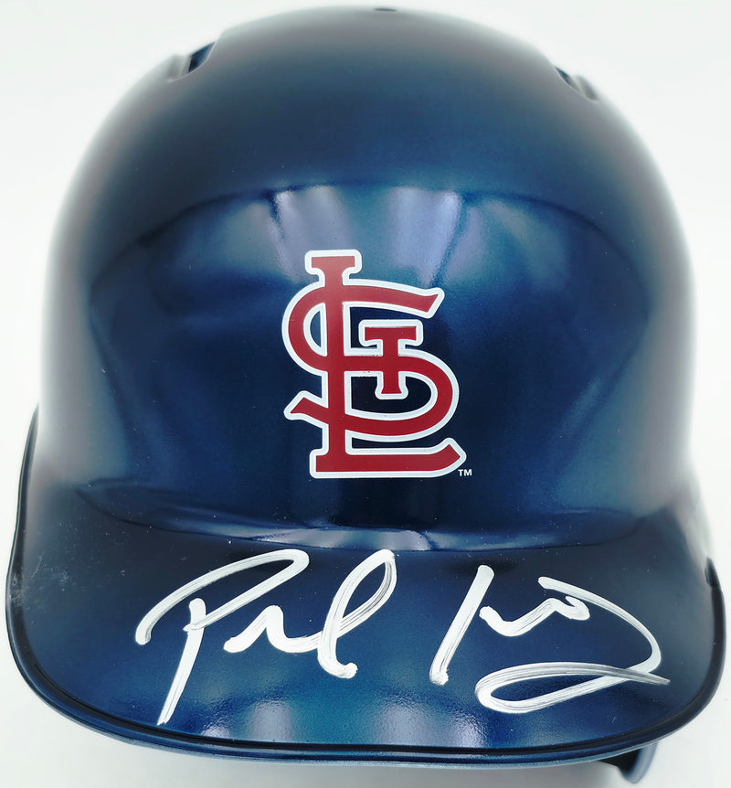 Paul Goldschmidt Autographed St. Louis Cardinals Chrome Blue Mini Helmet Fanatics & MLB Holo Stock #257008