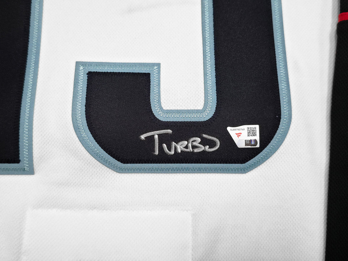 Seattle Kraken Brandon Tanev Autographed White Adidas Authentic Primegreen Inaugural Season Jersey Size 54 "Turbo" Fanatics Holo Stock #257012