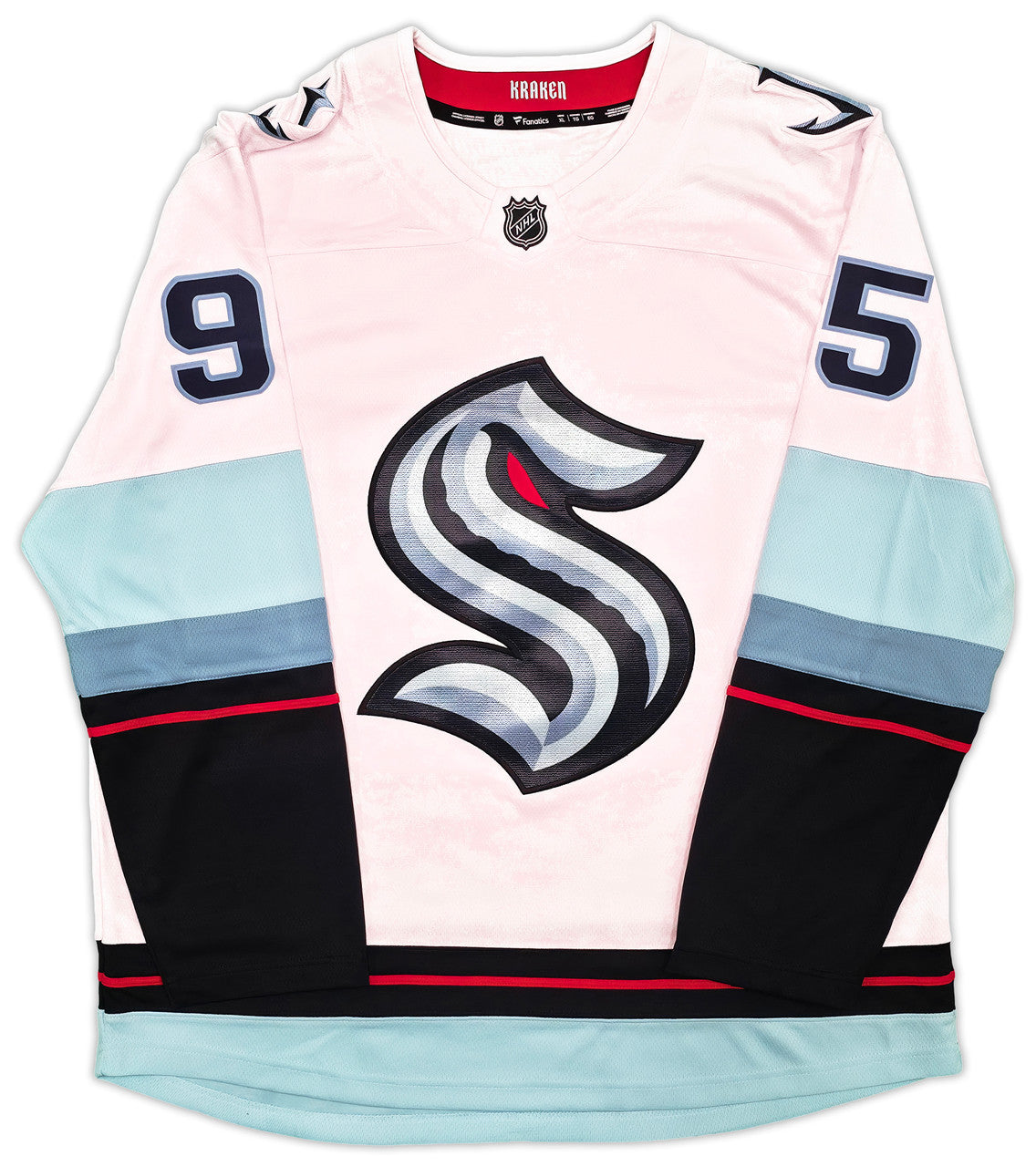 Seattle Kraken Andre Burakovsky Autographed White Fanatics Jersey Size XL Fanatics Holo Stock #257000