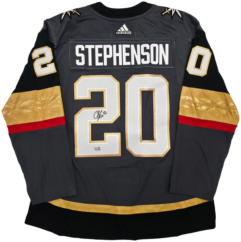 Las Vegas Golden Knights Chandler Stephenson Autographed Gray Adidas Authentic Climalite Jersey Size 54 Fanatics Holo Stock #256995