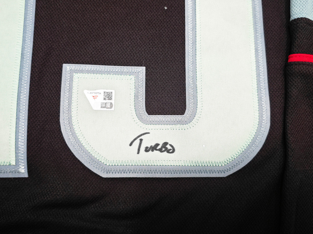 Seattle Kraken Brandon Tanev Autographed Blue Adidas Authentic Primegreen Inaugural Season Jersey Size 54 "Turbo" Fanatics Holo Stock #257013