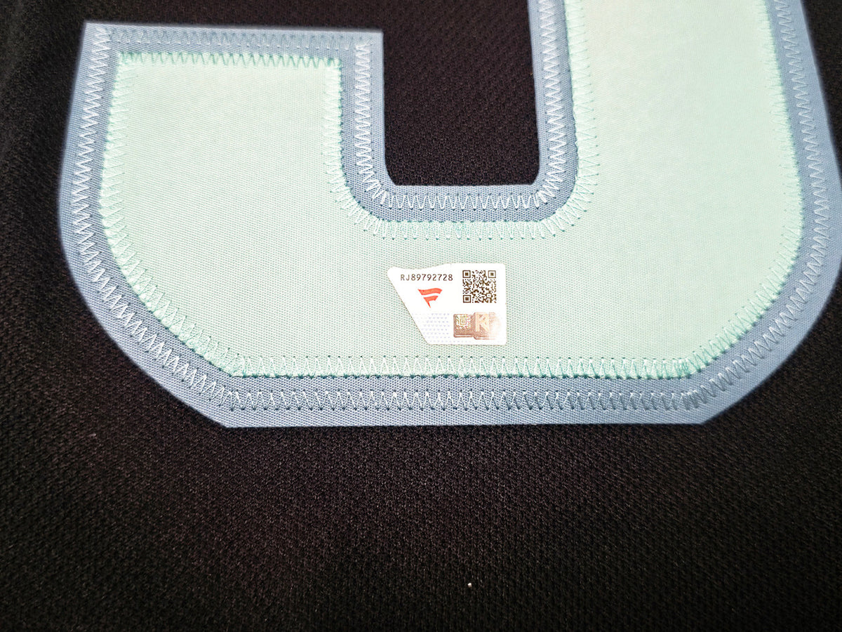 Seattle Kraken Andre Burakovsky Autographed Blue Adidas Authentic Primegreen Jersey Size 54 Fanatics Holo Stock #256999