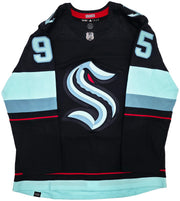 Seattle Kraken Andre Burakovsky Autographed Blue Adidas Authentic Primegreen Jersey Size 54 Fanatics Holo Stock #256999