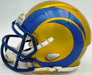 Davante Adams Autographed Los Angeles Rams Flash Yellow Speed Mini Helmet Beckett BAS Witness Stock #257215
