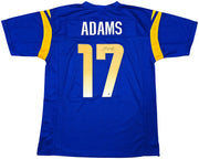 Los Angeles Rams Davante Adams Autographed Blue Jersey Beckett BAS Witness Stock #257216