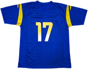 Los Angeles Rams Davante Adams Autographed Blue Jersey Beckett BAS Witness Stock #257216
