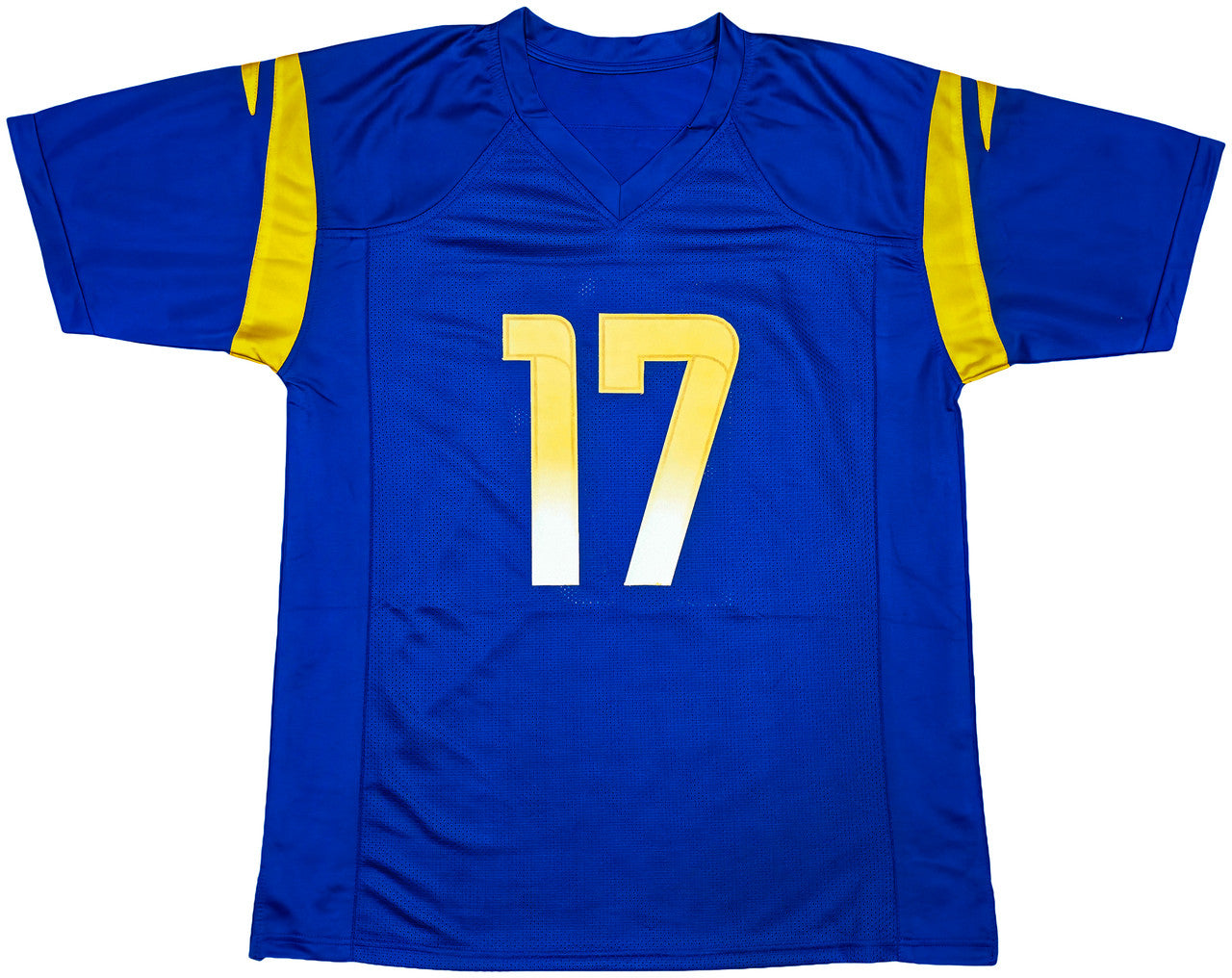 Los Angeles Rams Davante Adams Autographed Blue Jersey Beckett BAS Witness Stock #257216