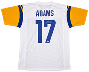 Los Angeles Rams Davante Adams Autographed White Jersey Beckett BAS Witness Stock #257217