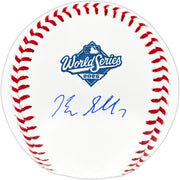 Blake Snell Autographed Official 2025 World Series Logo Baseball Los Angeles Dodgers Beckett BAS Witness Stock #257211